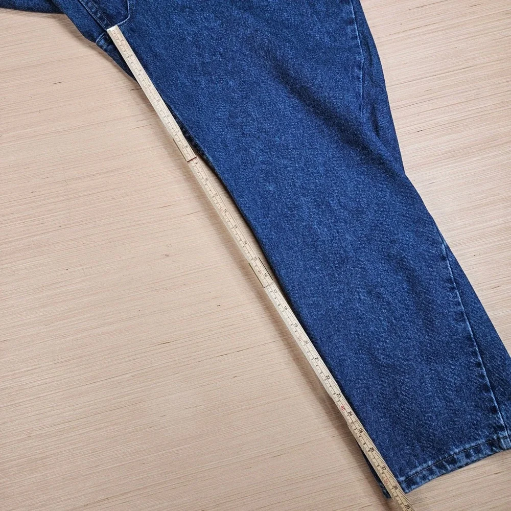 Wrangler Authentics Jeans Mens 44x28 Blue Regular Fit Denim ZM100SW Workwear NEW